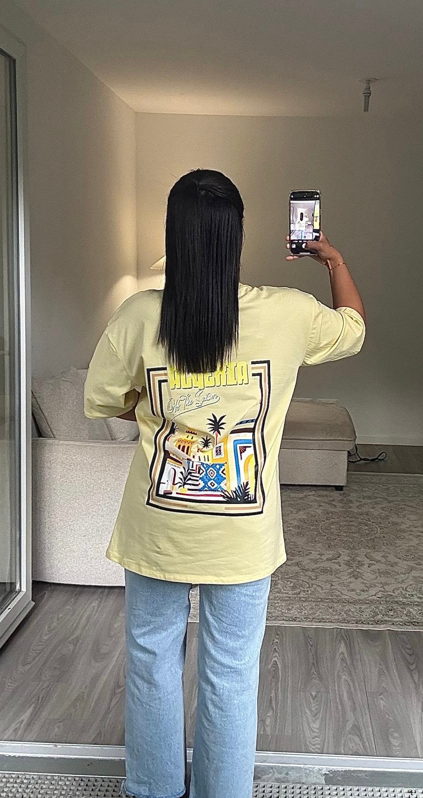 T-shirt Algérie jaune