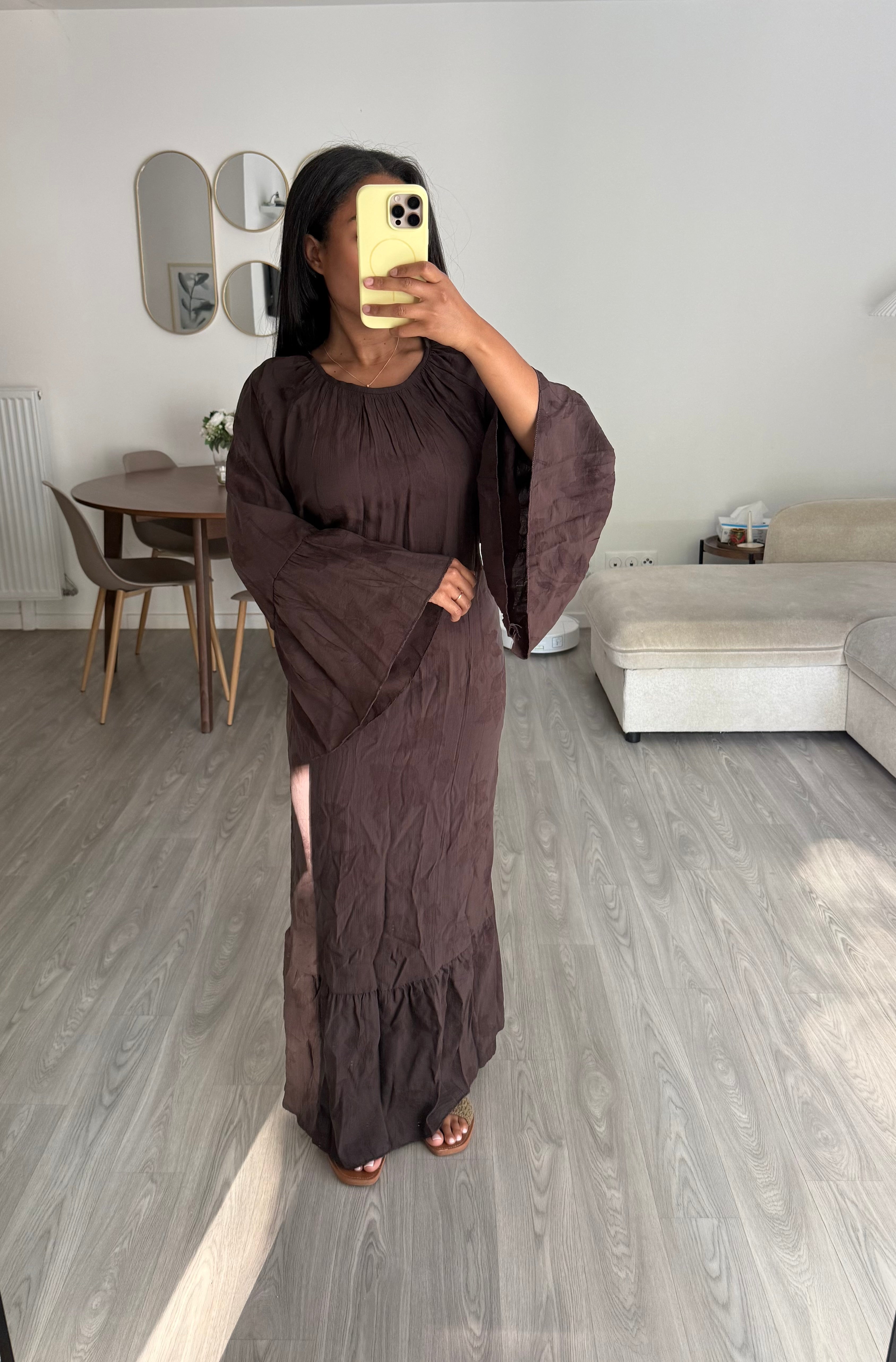 Robe flora choco
