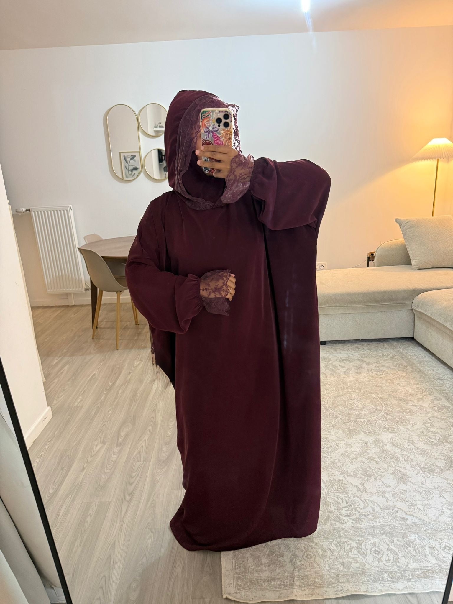 Robe Noor bordeaux