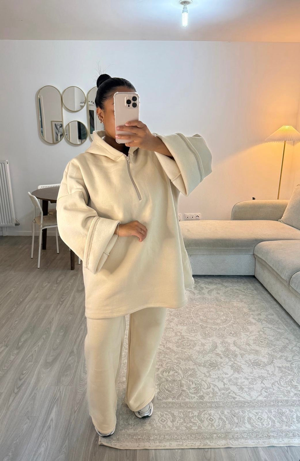 Ensemble Capuche beige