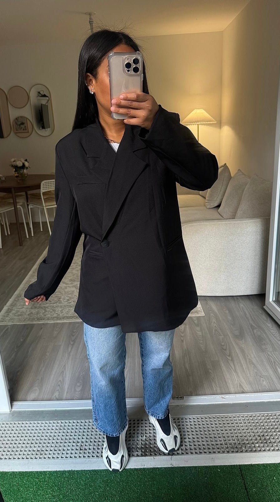Blazer porte-feuilles noir