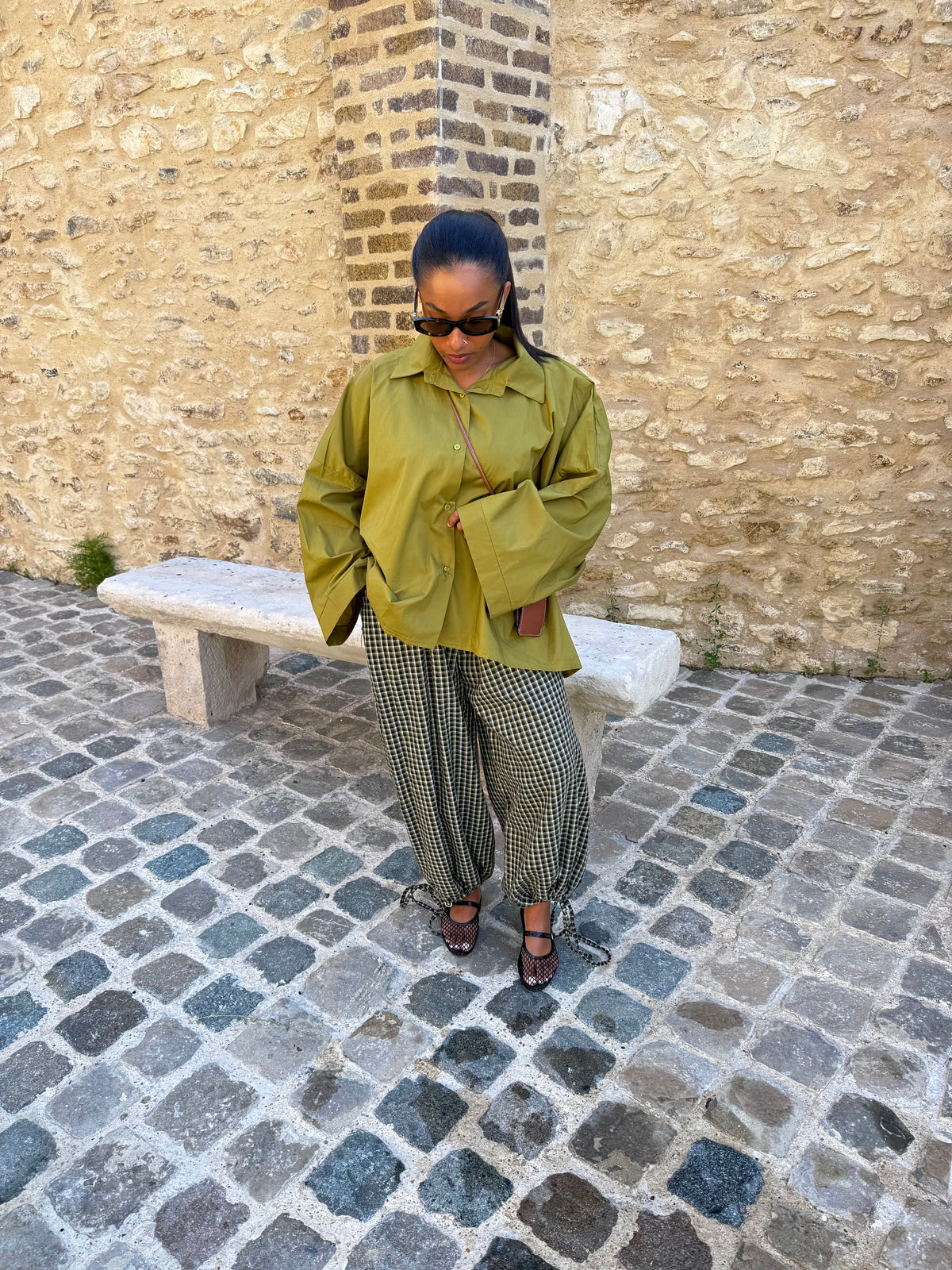 Chemise olive
