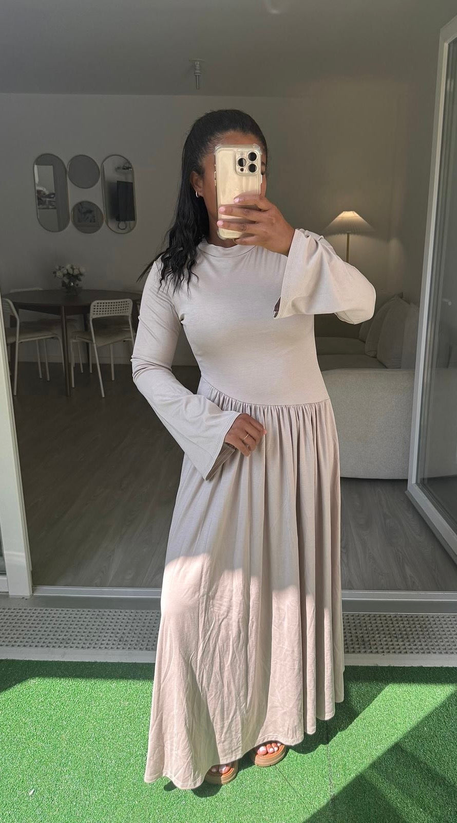 Robe Elyssa taupe