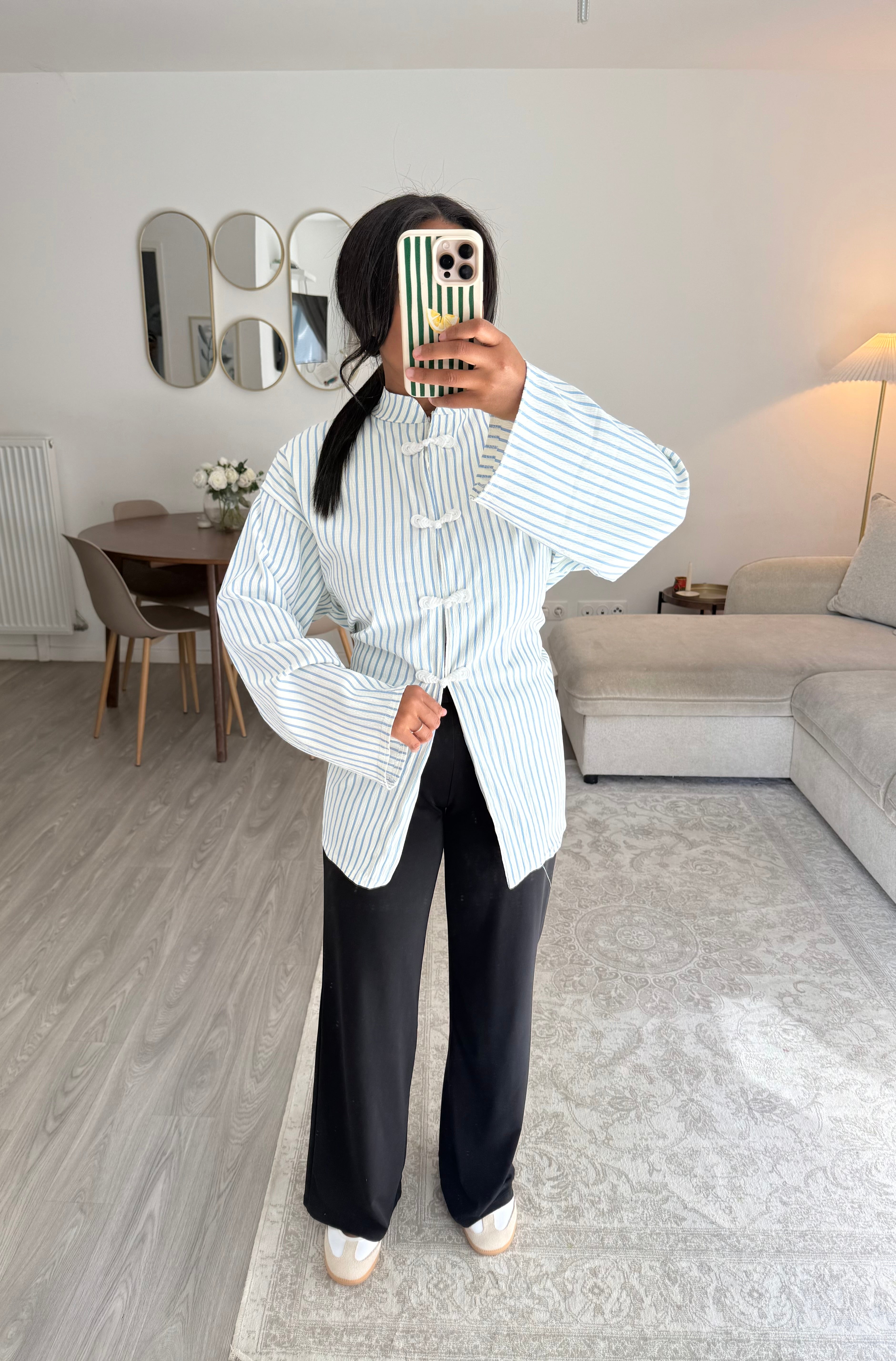 Haut Toki blanc bleu