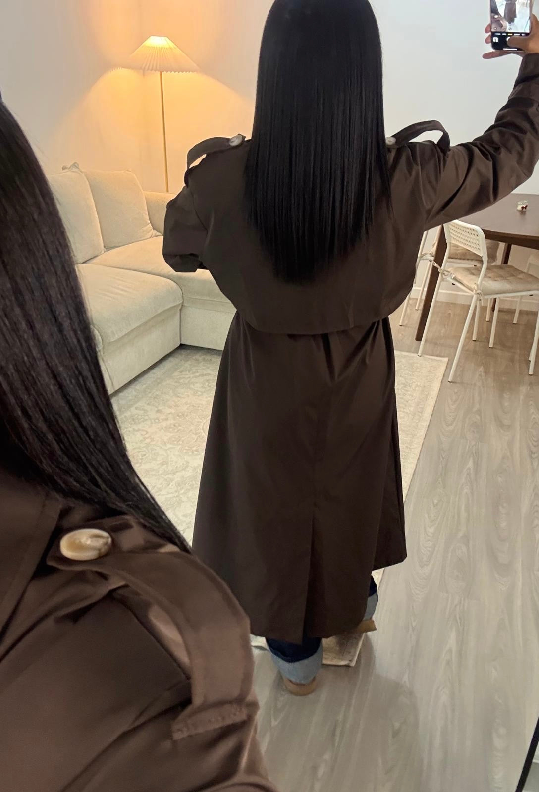 Trench long Choco