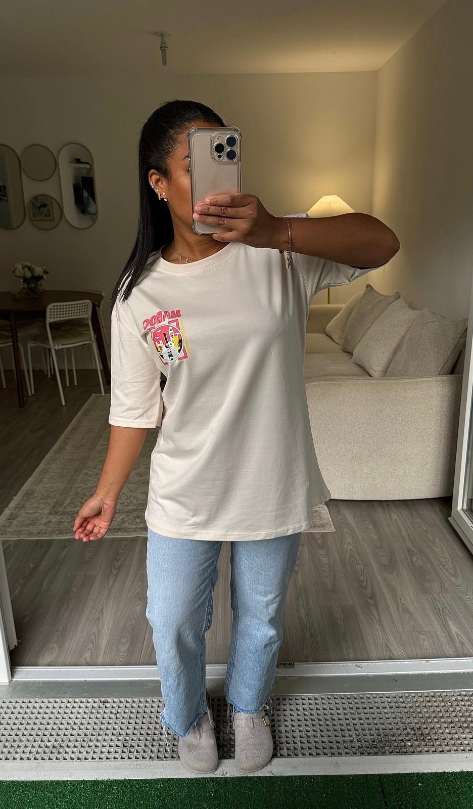 T-shirt maroc beige