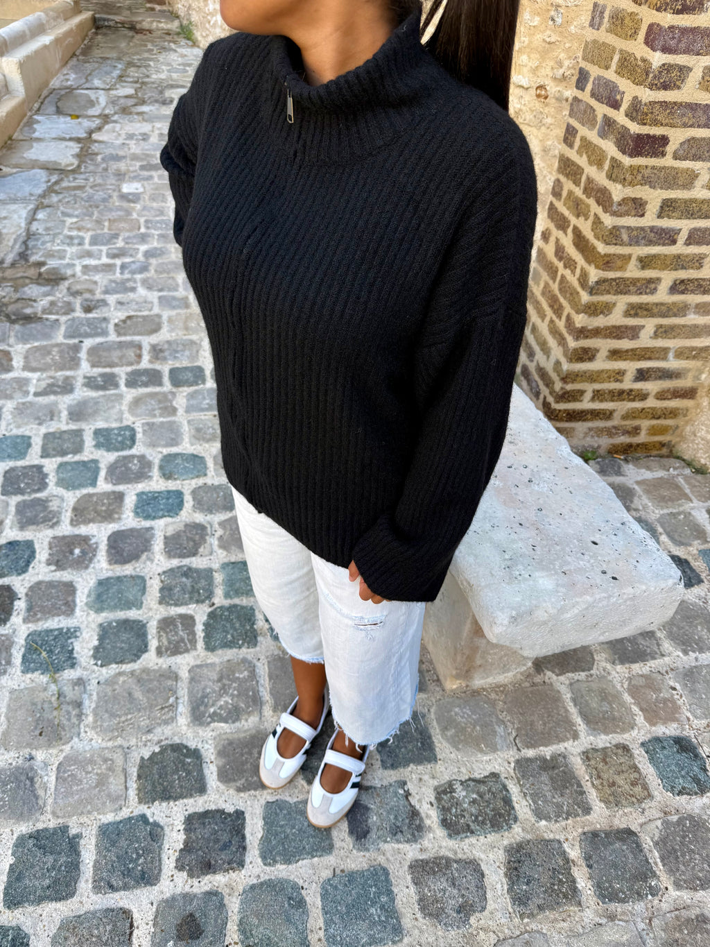 Gilet zippé noir