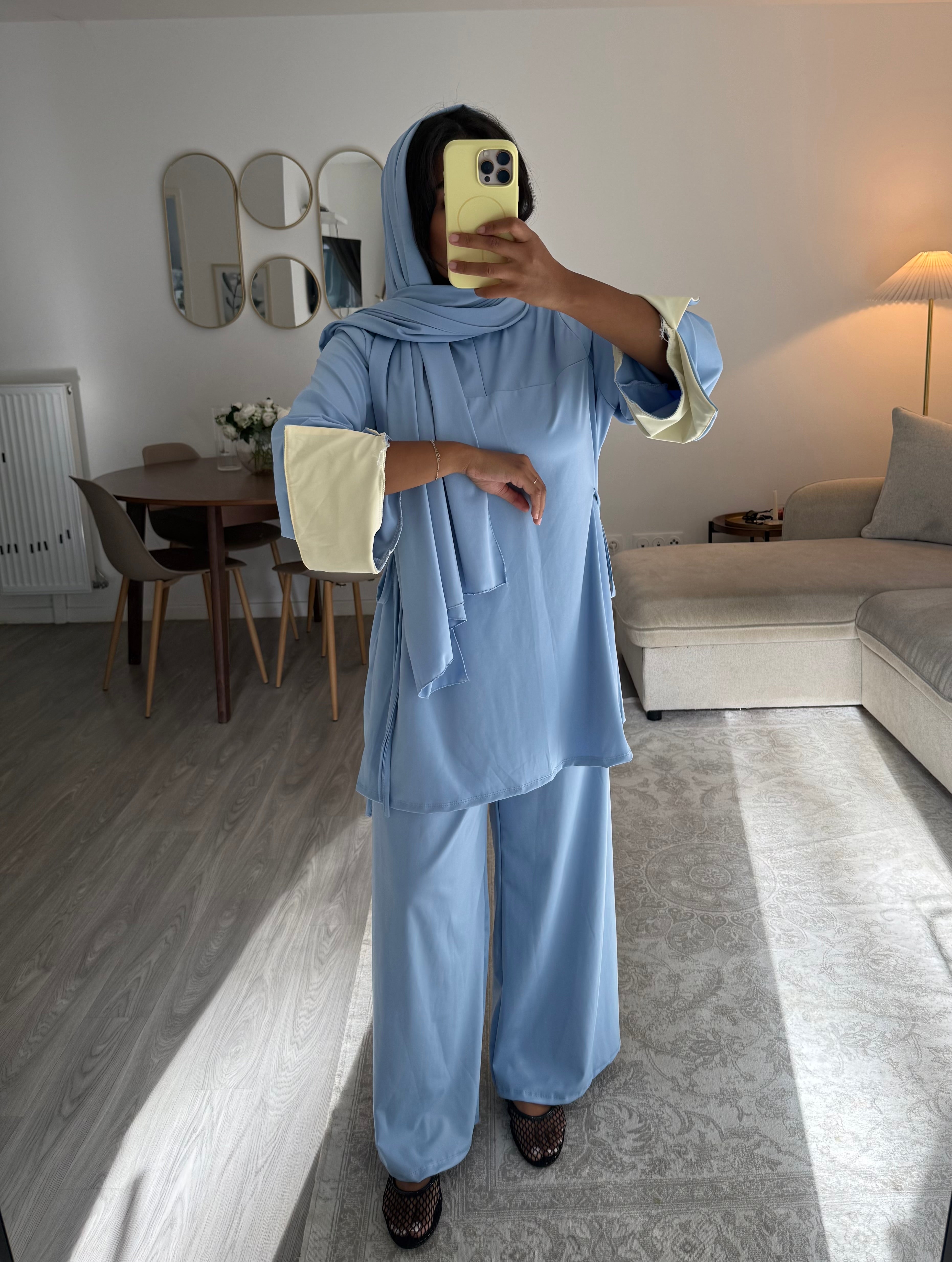 Burkini Nessya bleu et jaune
