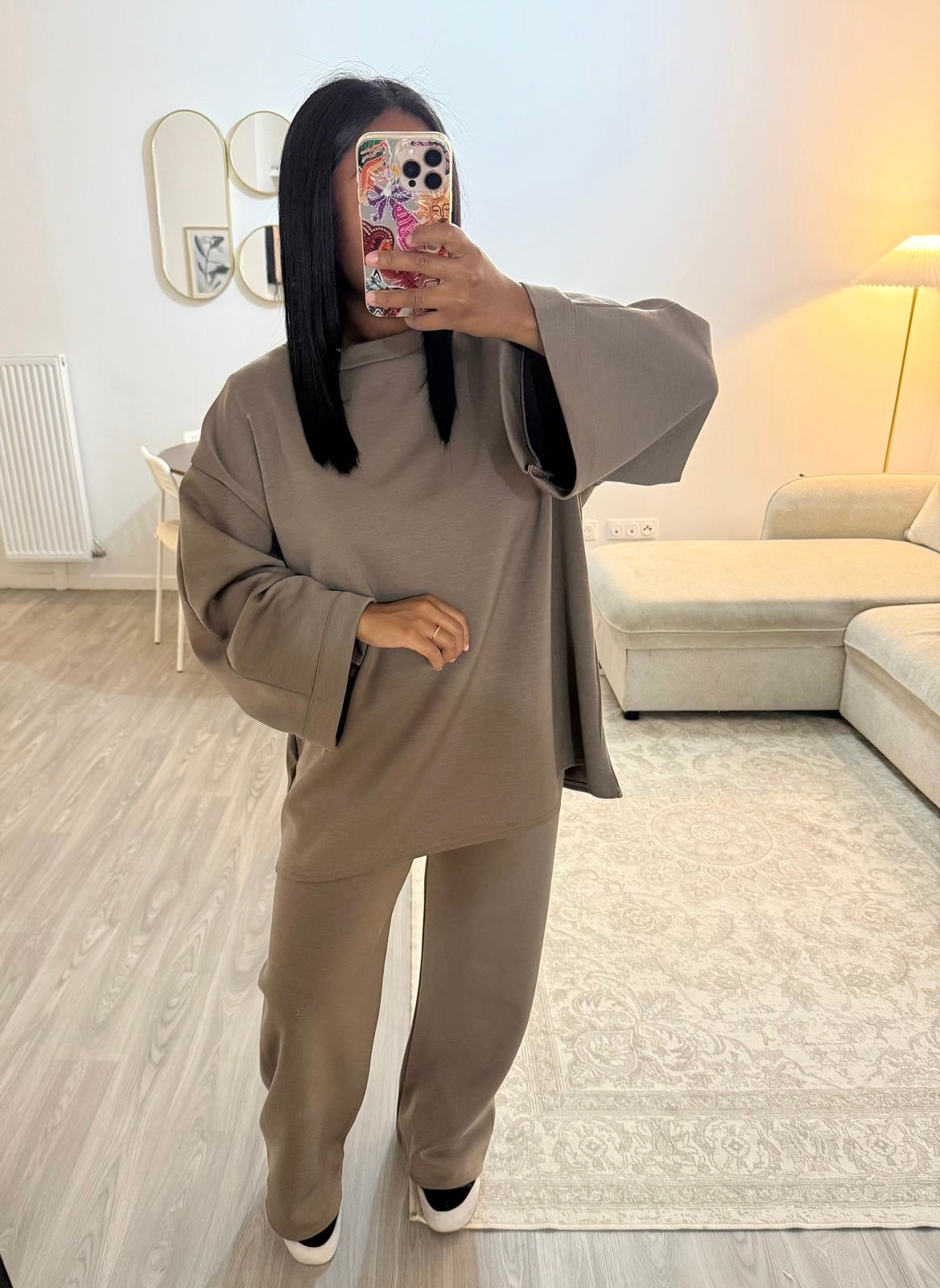 Ensemble Comfy taupe foncé