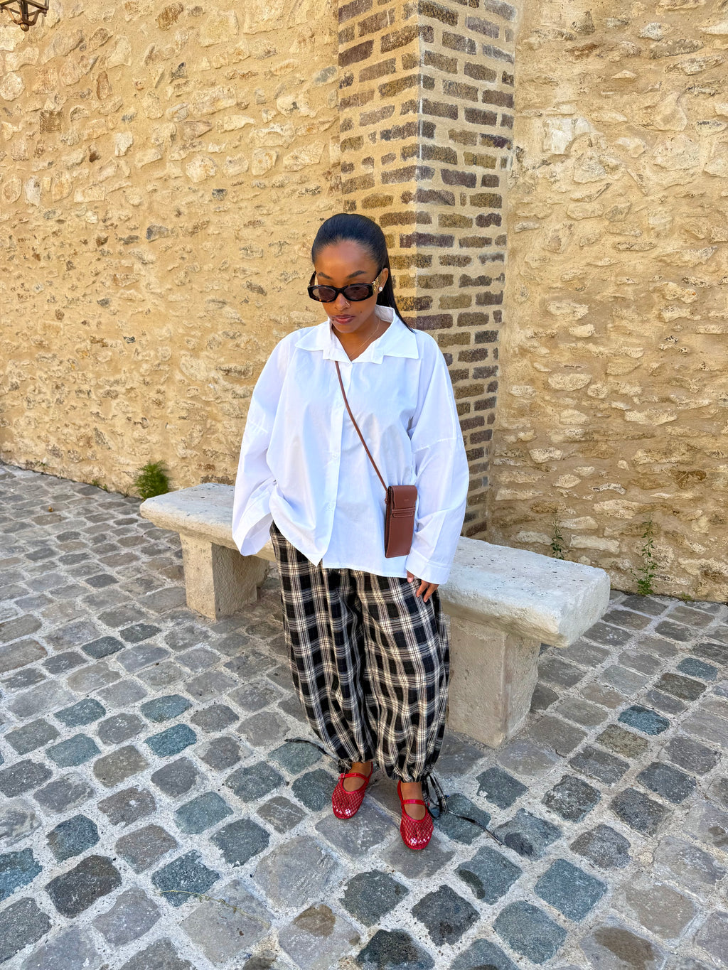 Pantalon grand carreaux