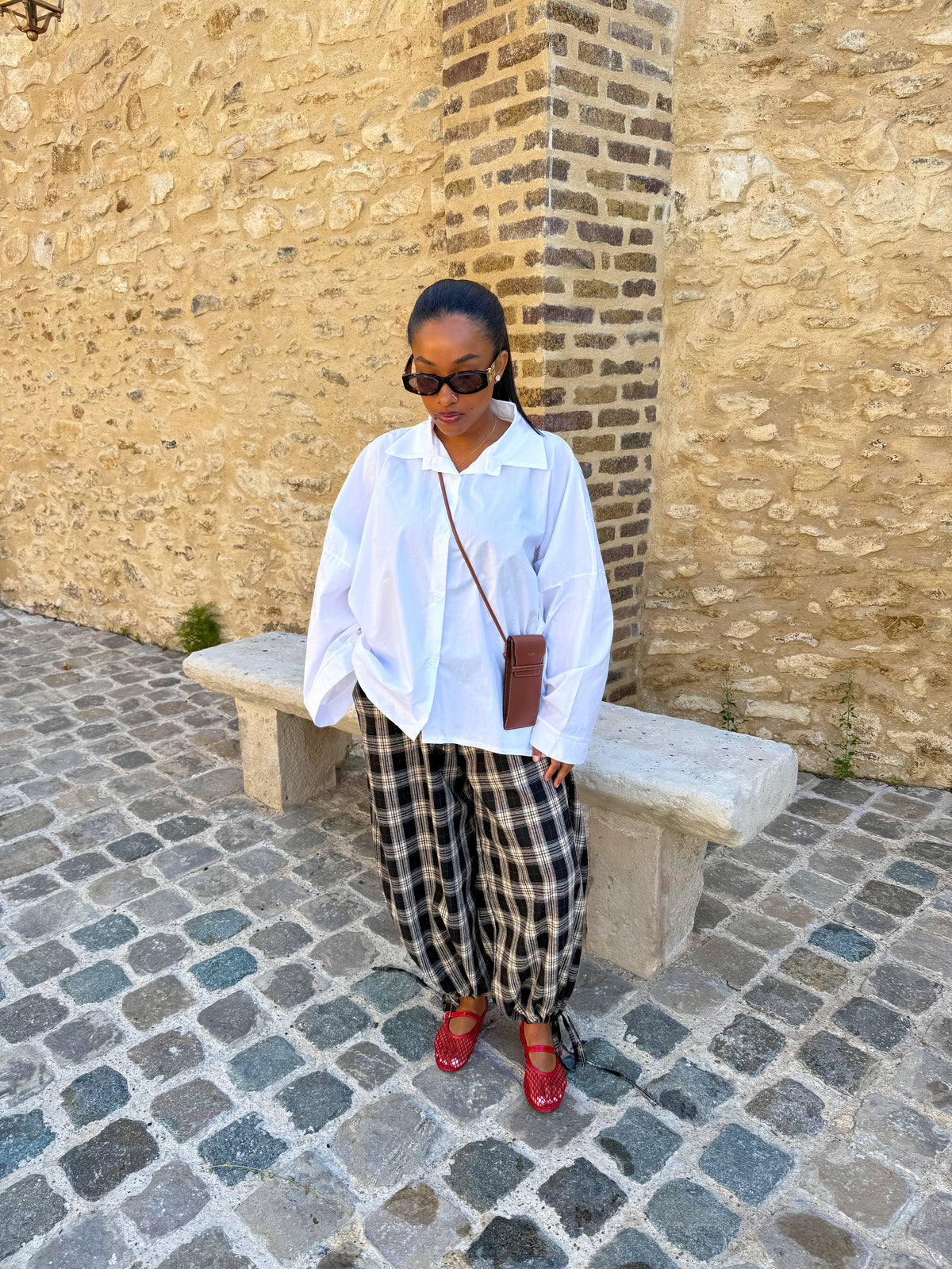 Pantalon grand carreaux