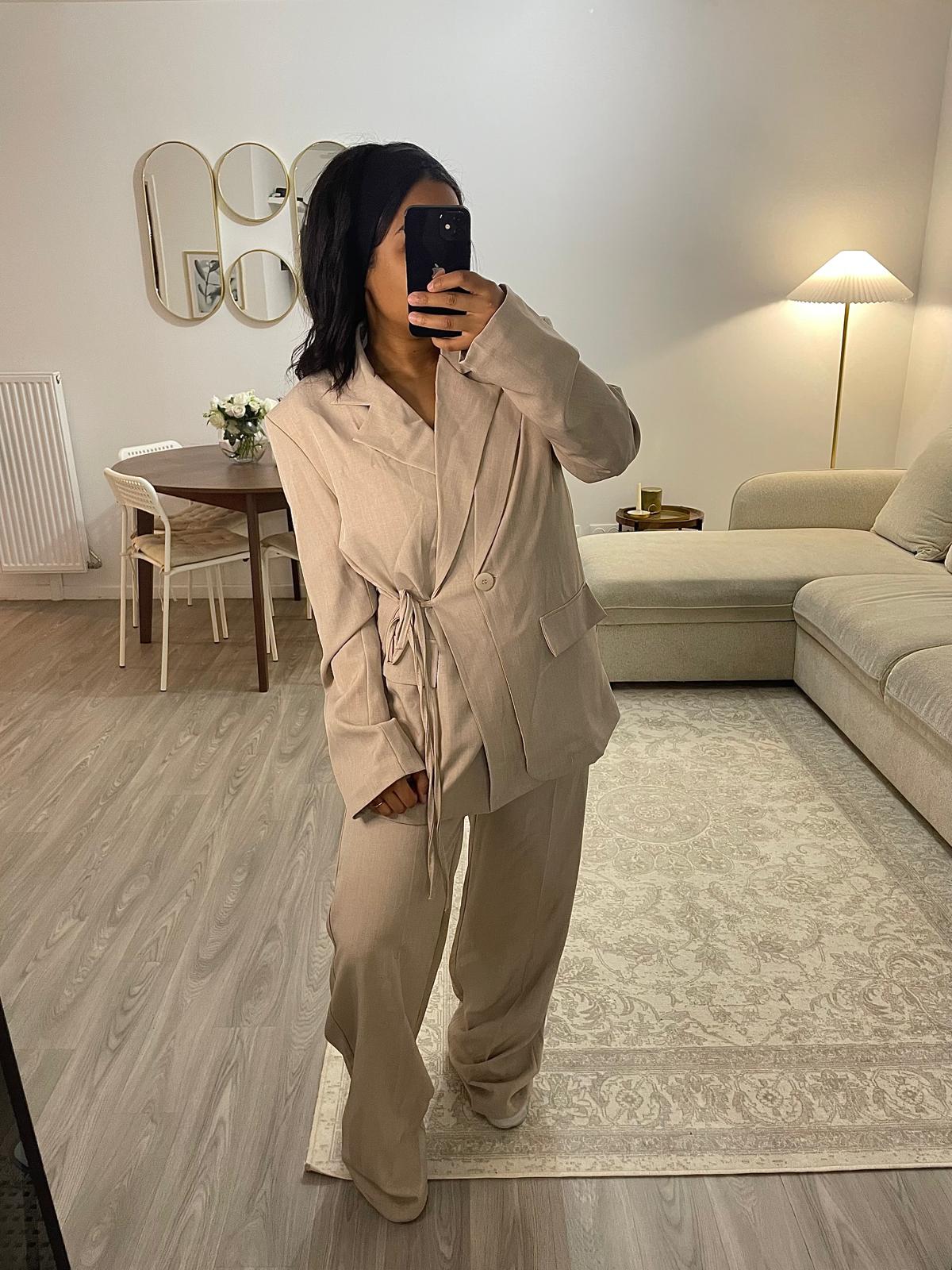 Tailleur beige