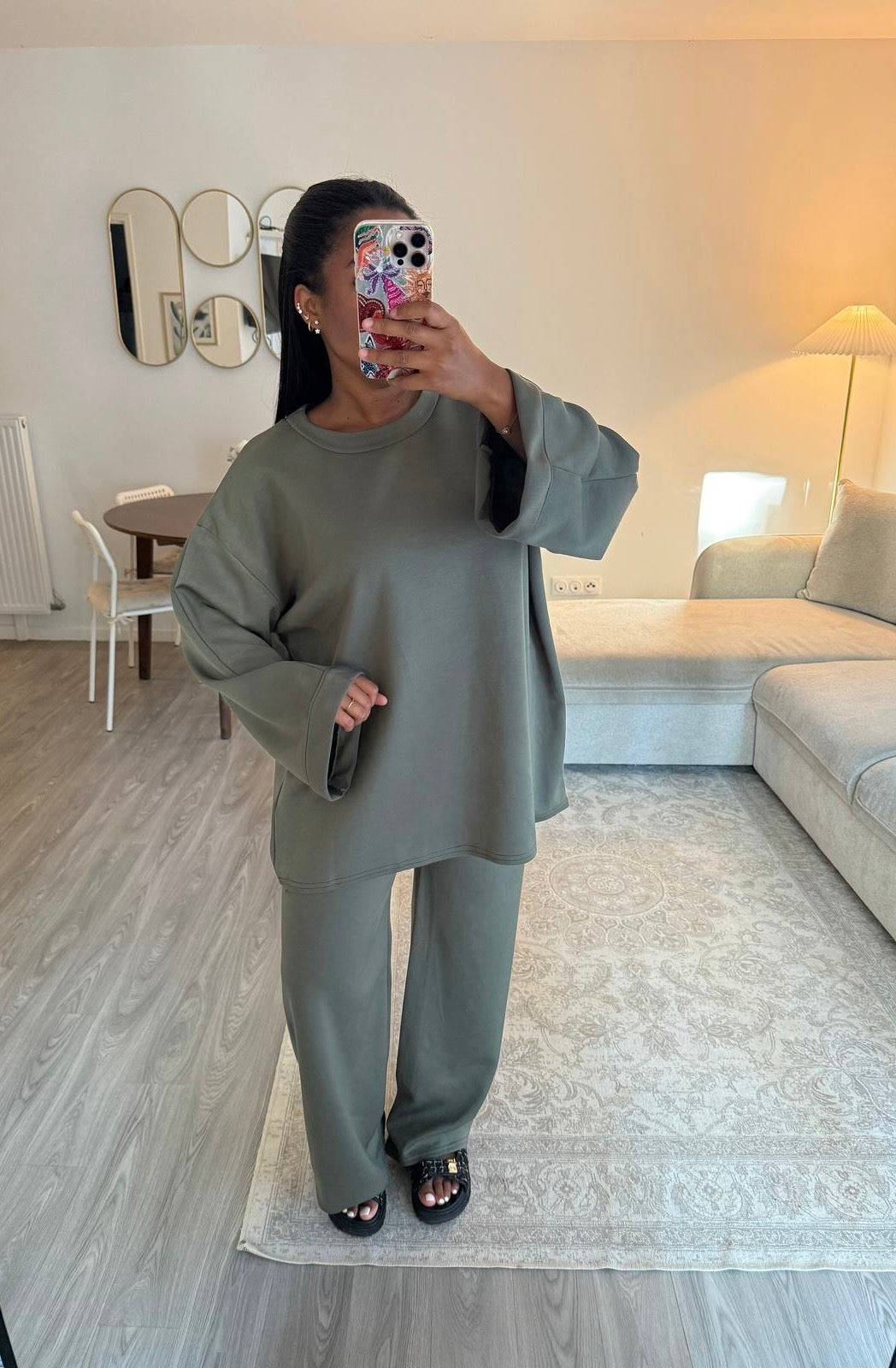 Ensemble Comfy kaki
