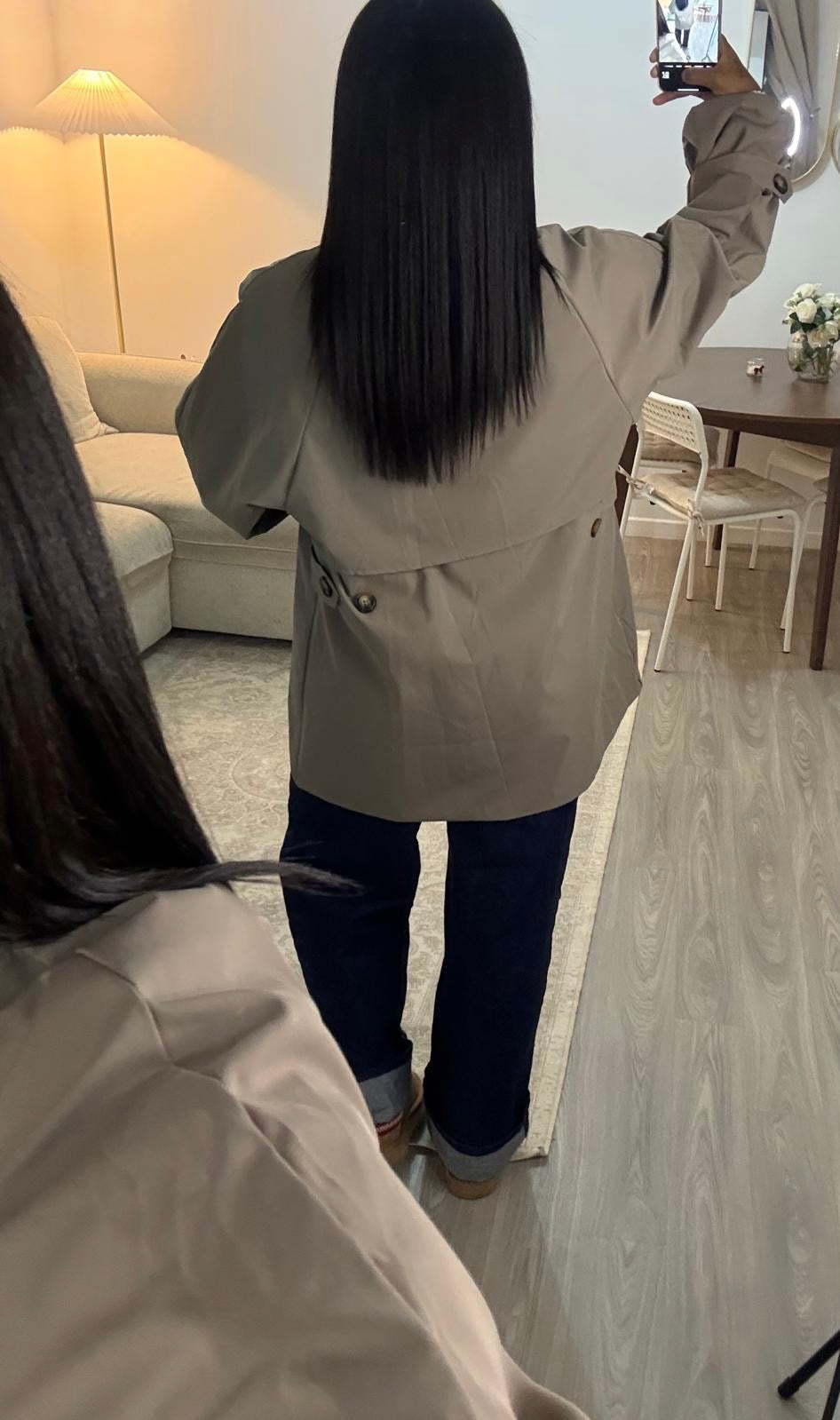 Trench Over taupe