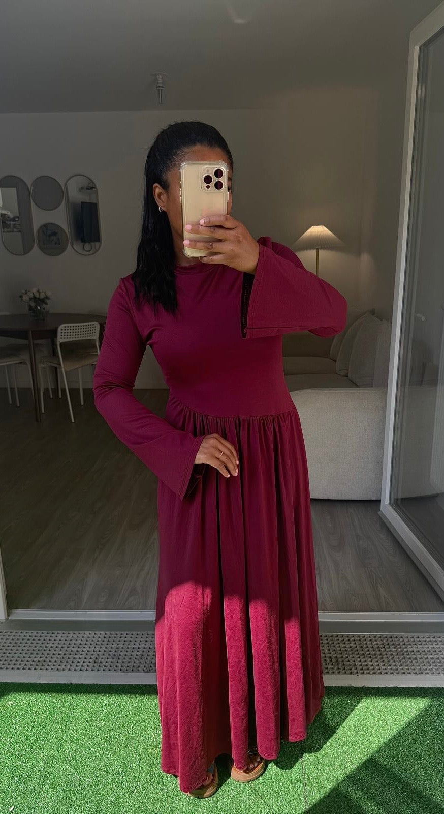 Robe Elyssa bordeaux