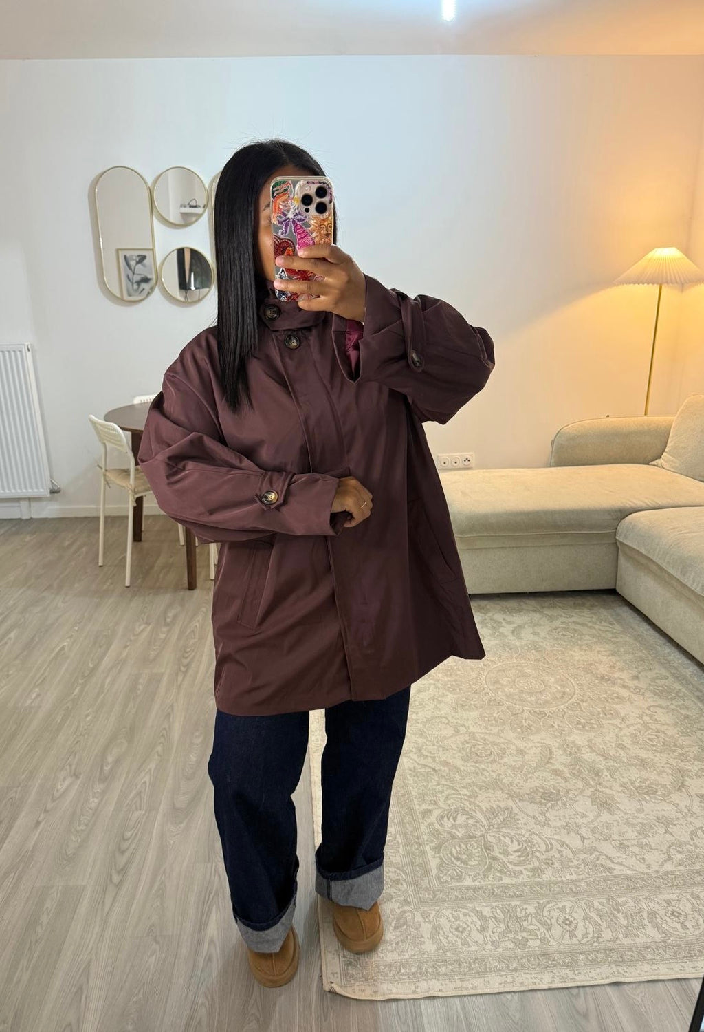 Trench Over cerise