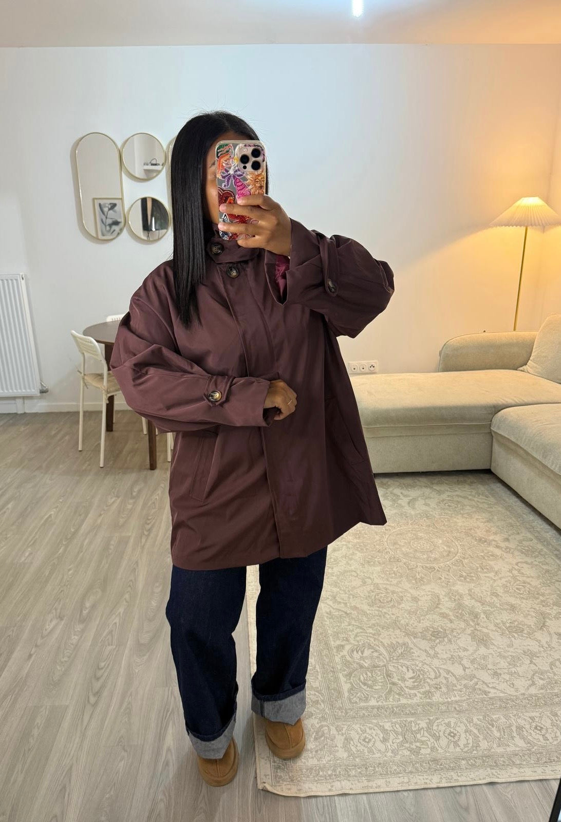 Trench Over cerise