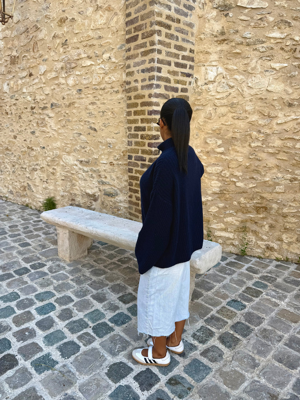 Gilet zippé marine
