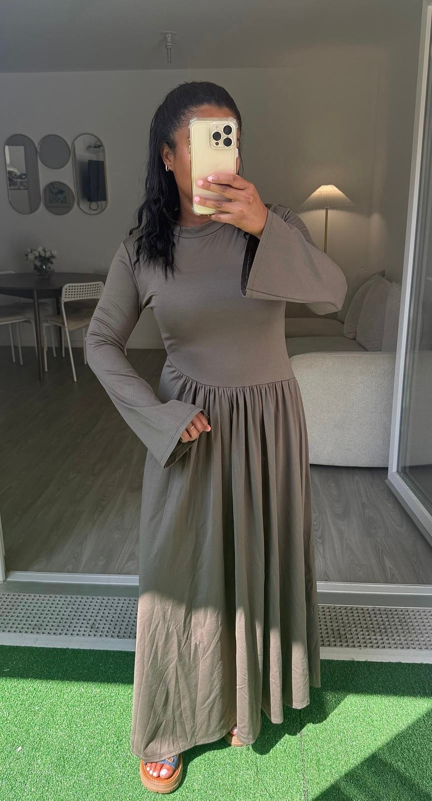 Robe Elyssa kaki