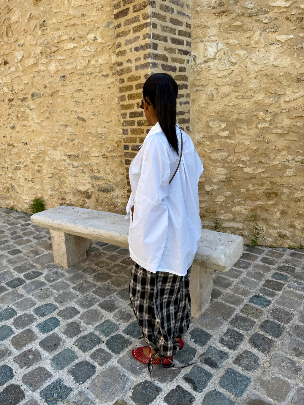 Pantalon grand carreaux