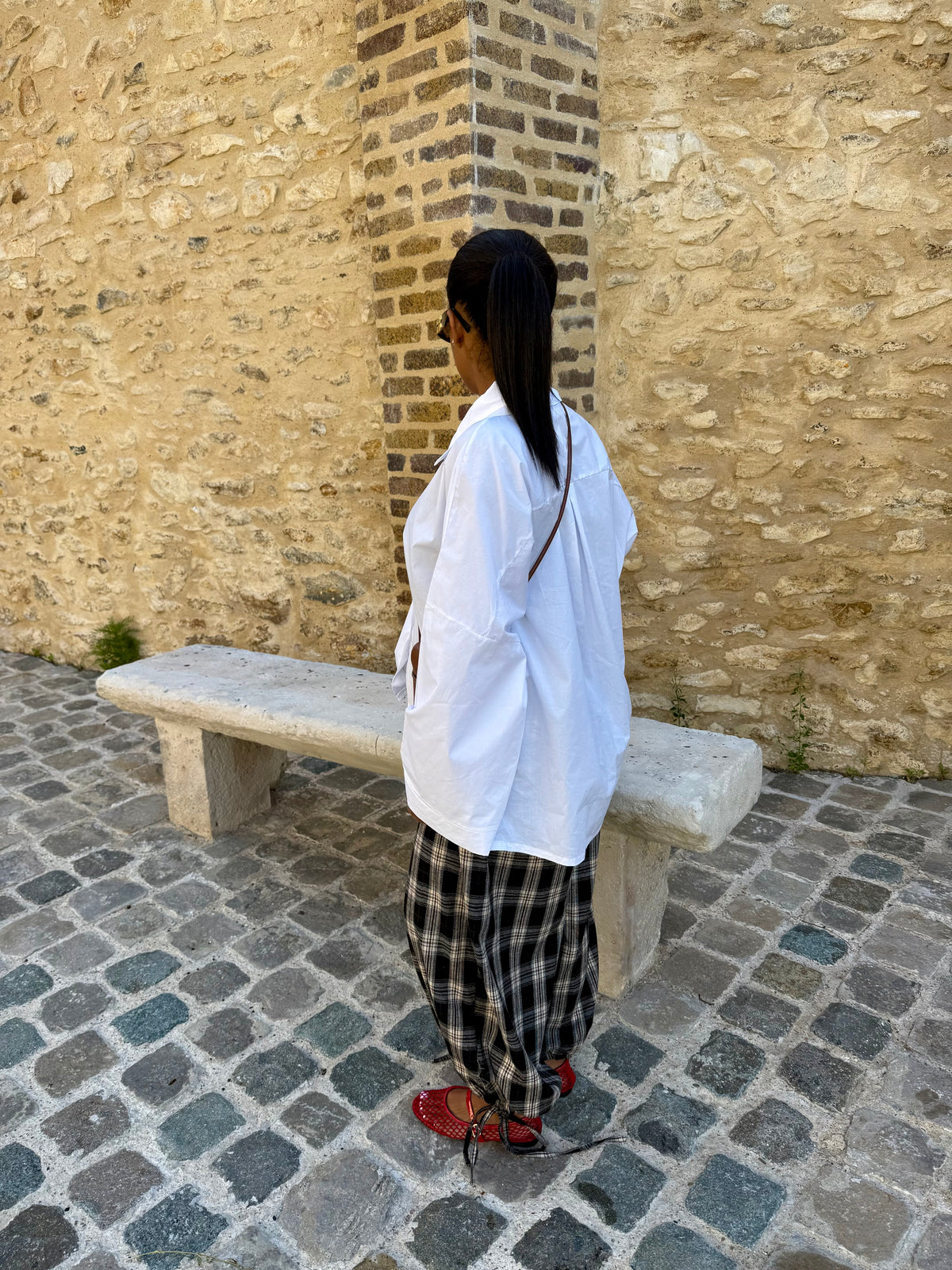 Pantalon grand carreaux