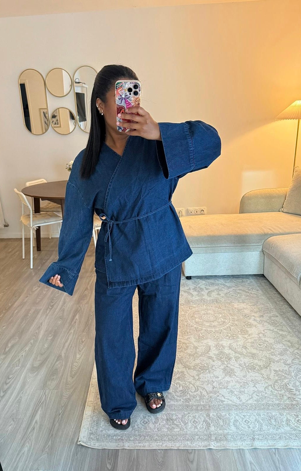 Ensemble Denim croisé