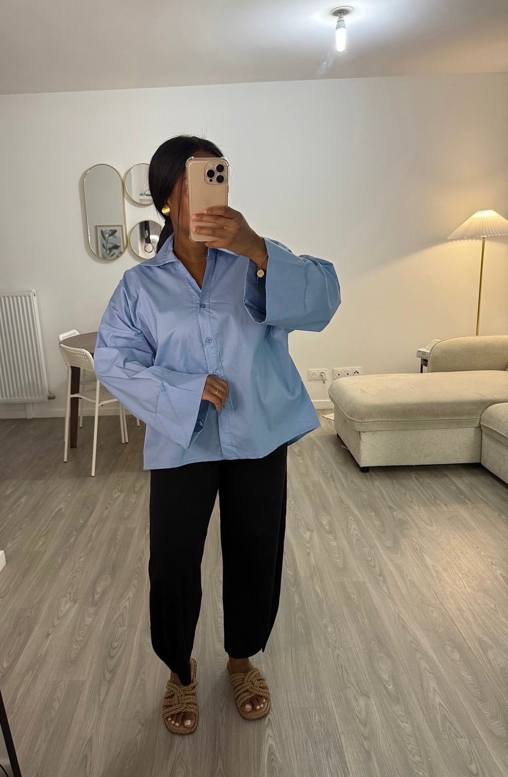 Chemise bleu clair