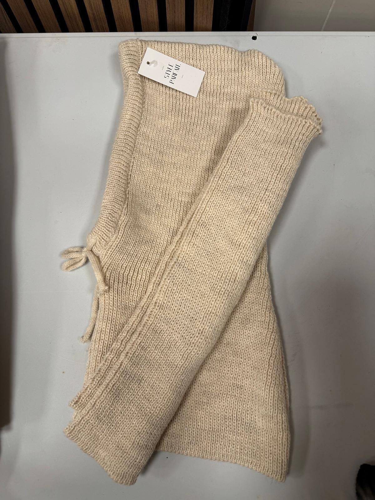 Cagoule + mitaines beiges