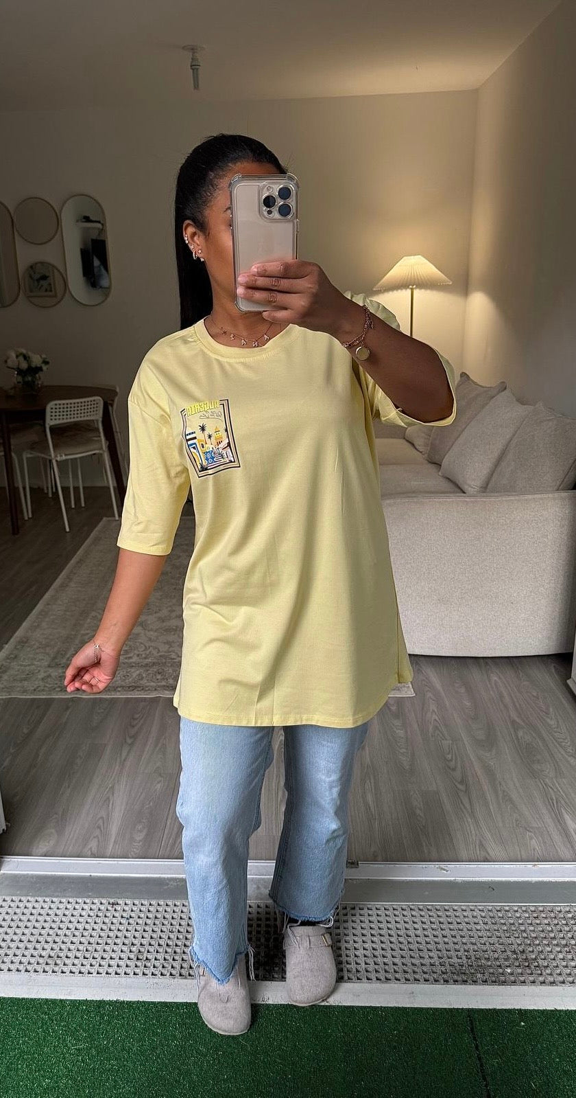 T-shirt Algérie jaune
