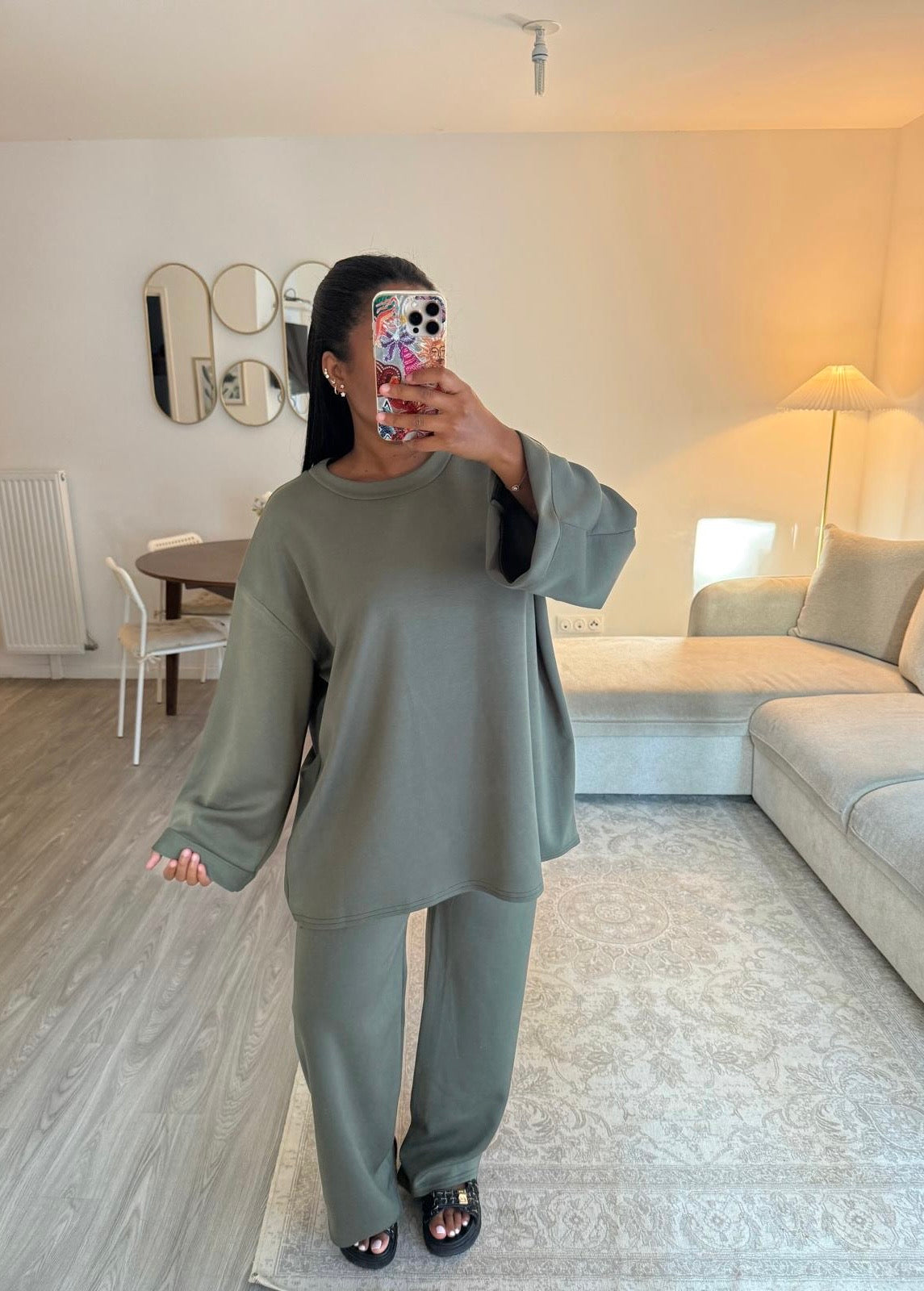 Ensemble Comfy kaki