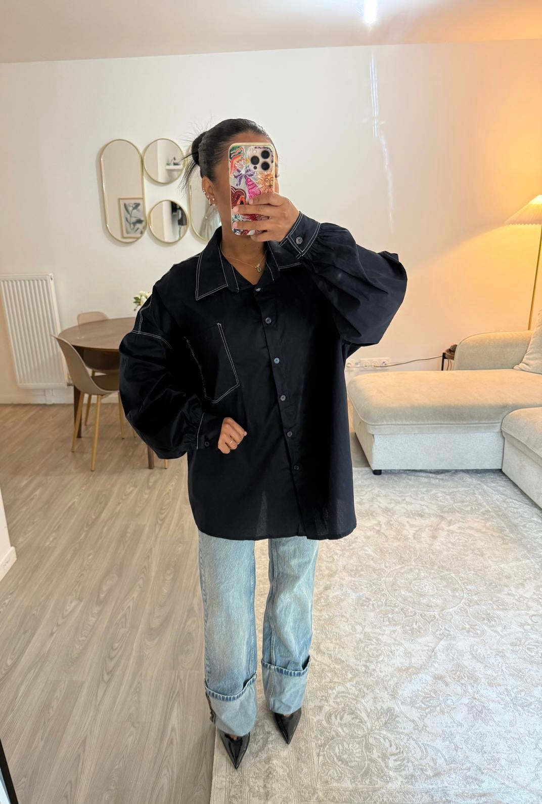 Chemise couture marine