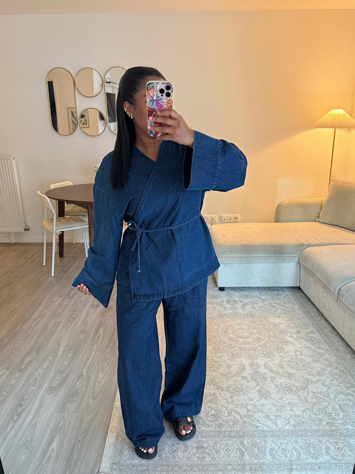 Ensemble Denim croisé
