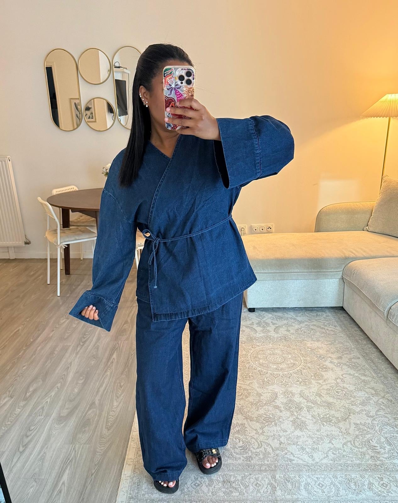 Ensemble Denim croisé