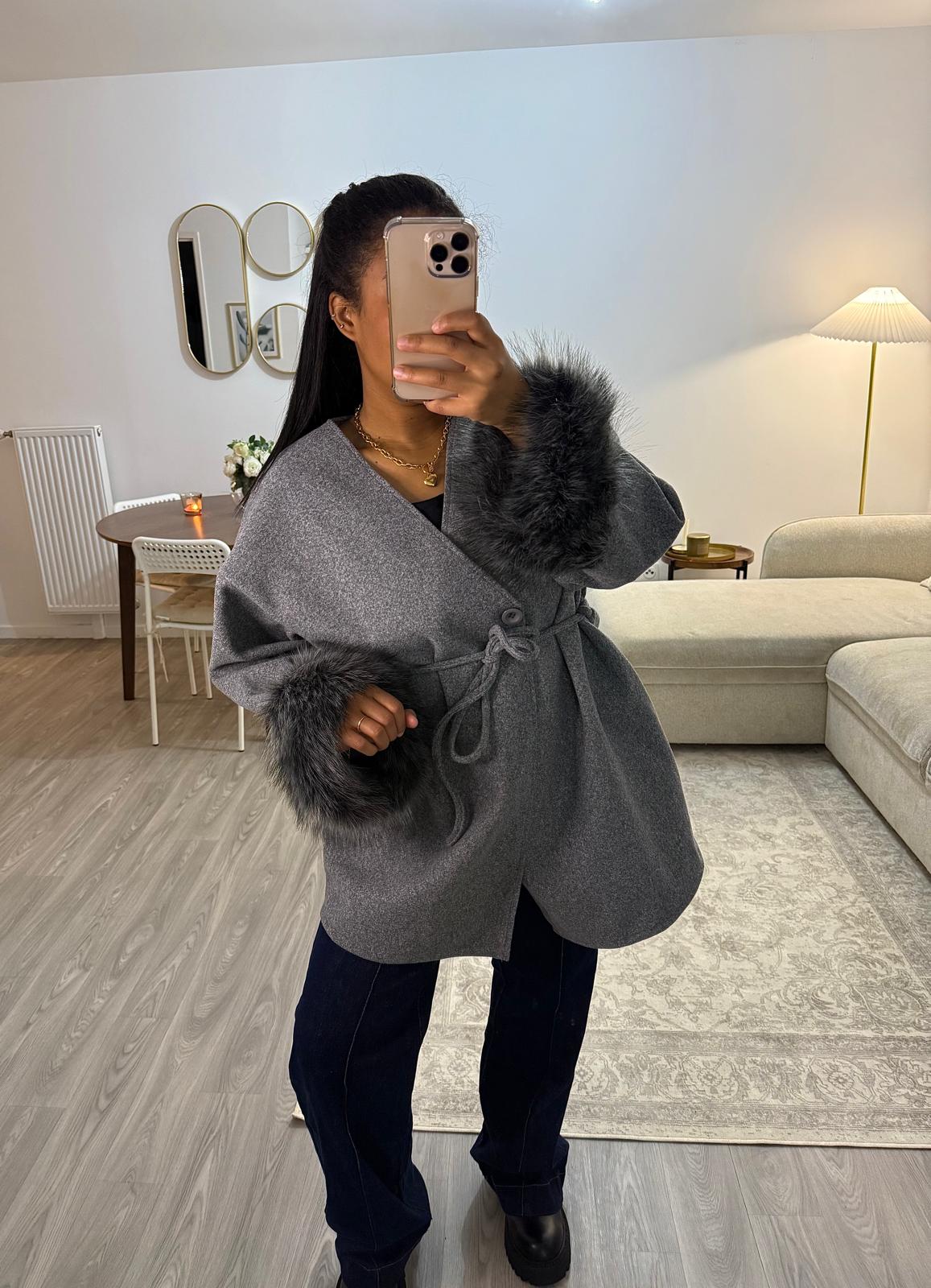 Manteau Essya gris