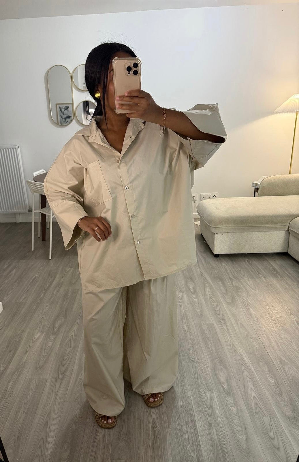 Ensemble Palazo beige