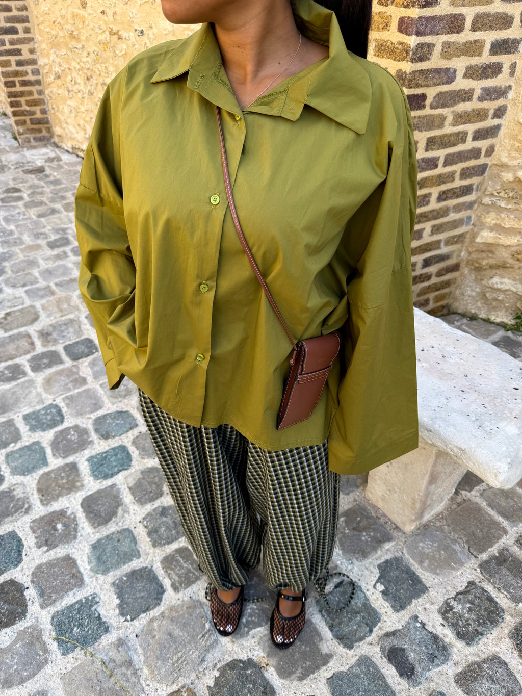 Chemise olive