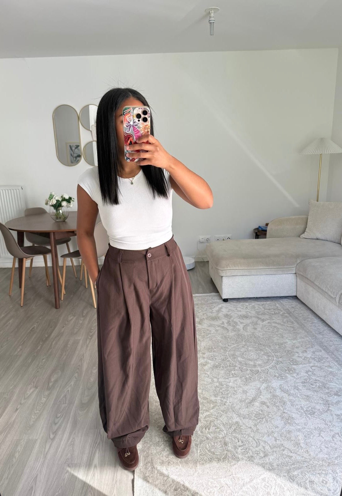 Pantalon Jasmine choco