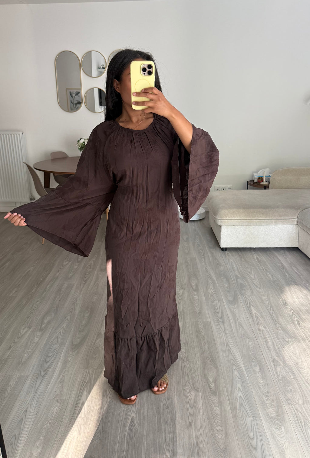 Robe flora choco