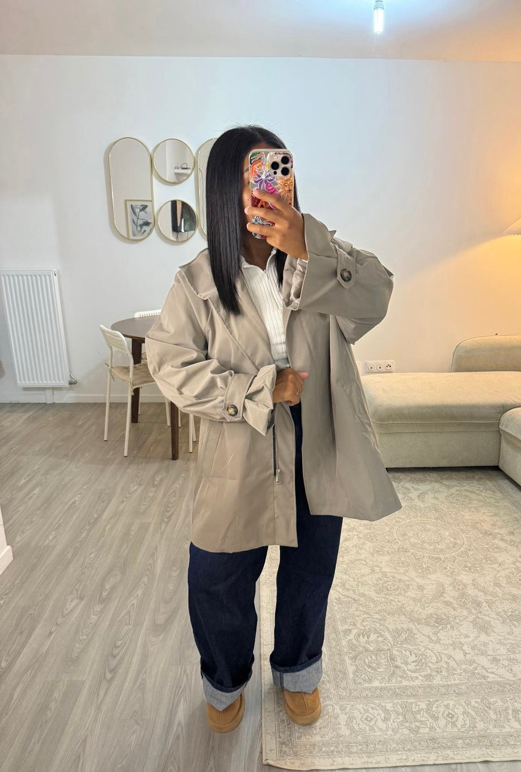 Trench Over taupe