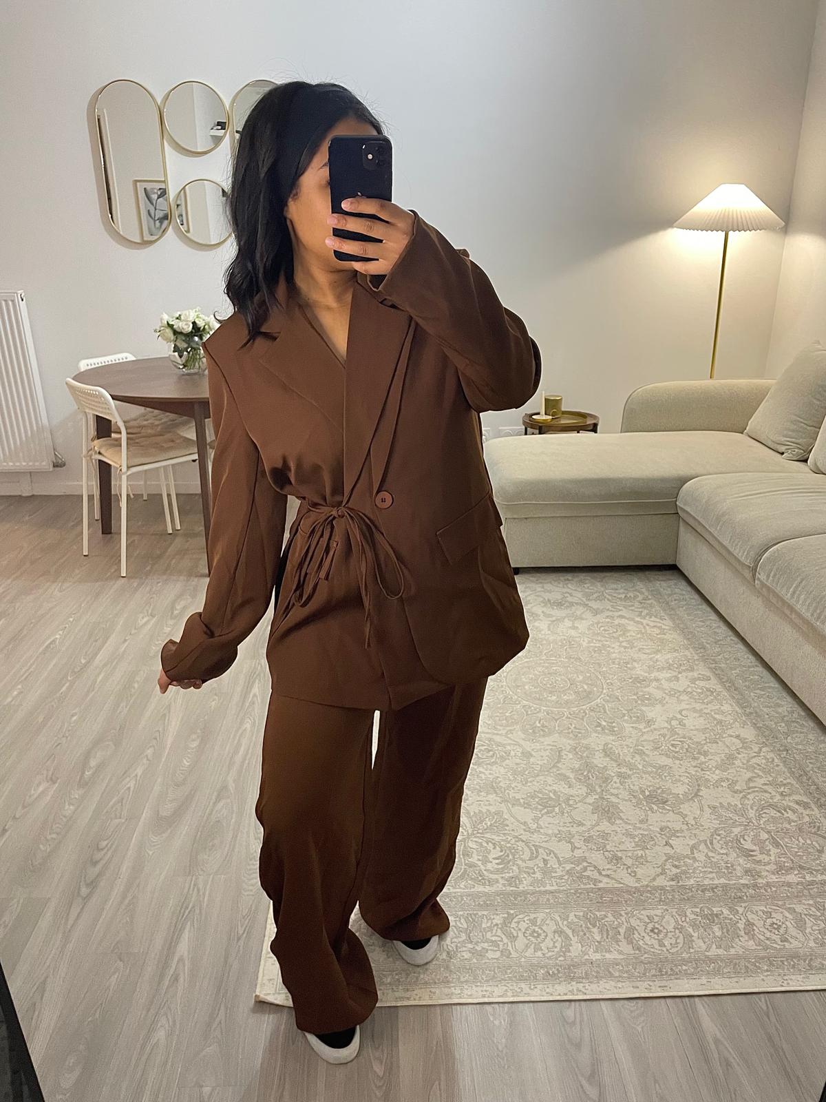 Tailleur marron
