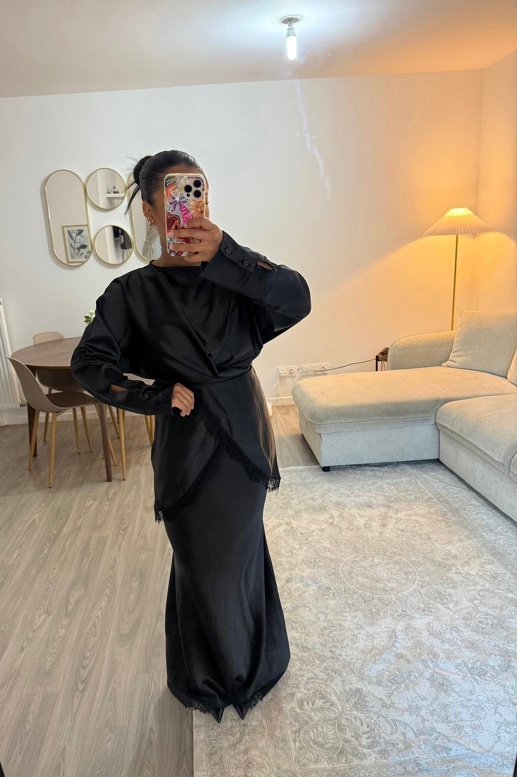 Ensemble dentelles noir