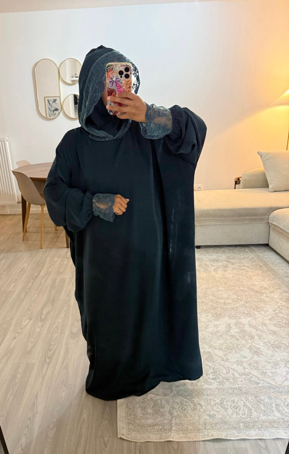 Robe Noor bleu canard