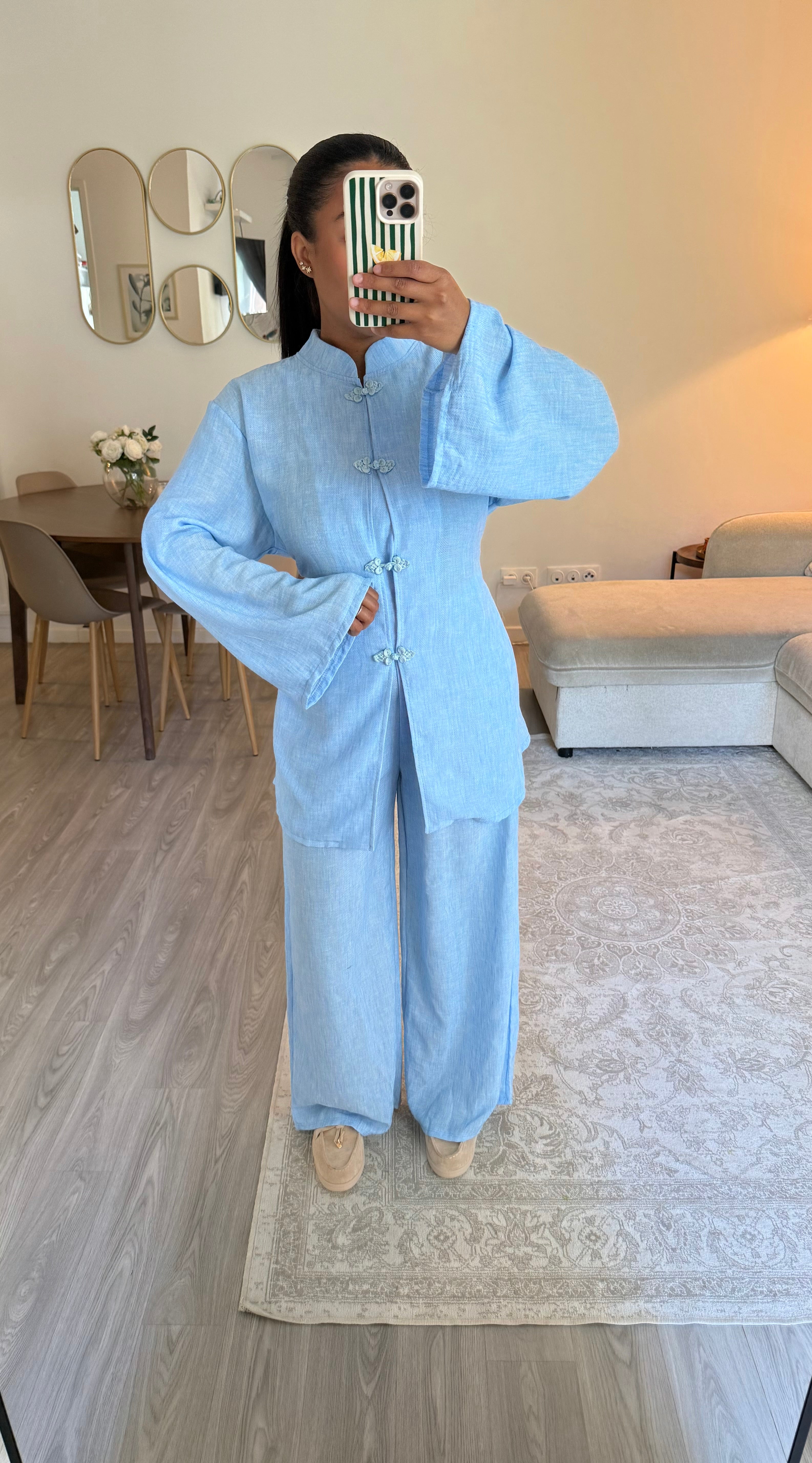 Ensemble toki bleu