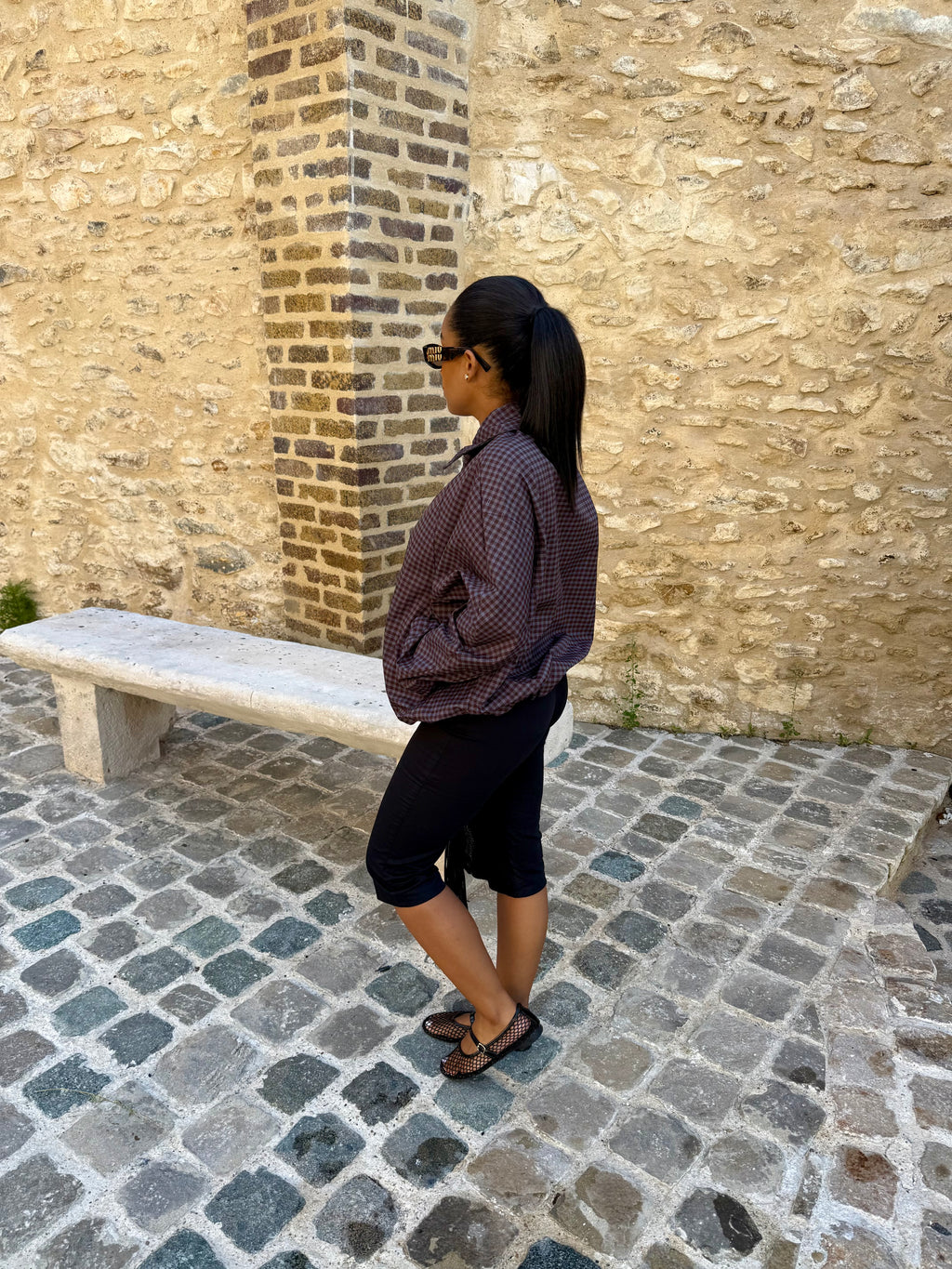 Veste carreaux choco