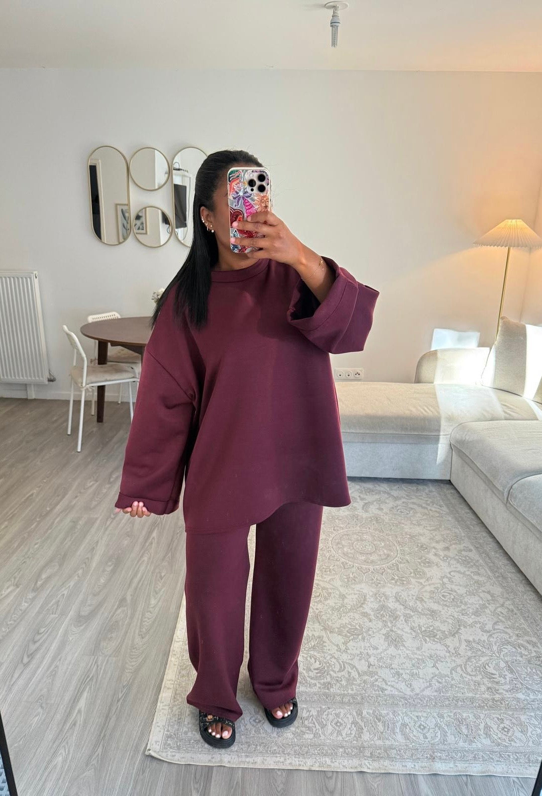 Ensemble Comfy bordeaux