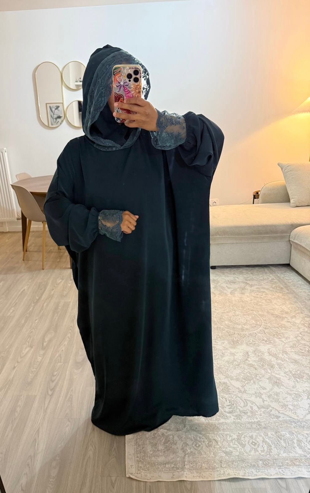 Robe Noor bleu canard