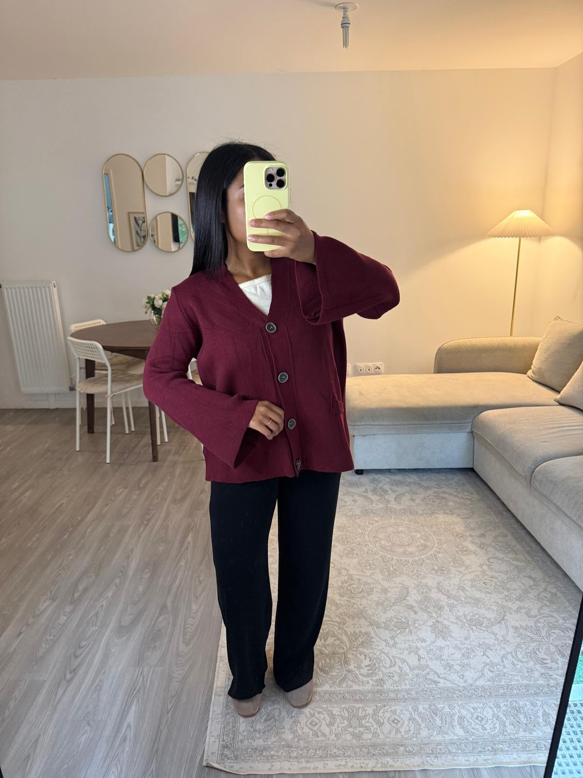 Cardigan bordeaux