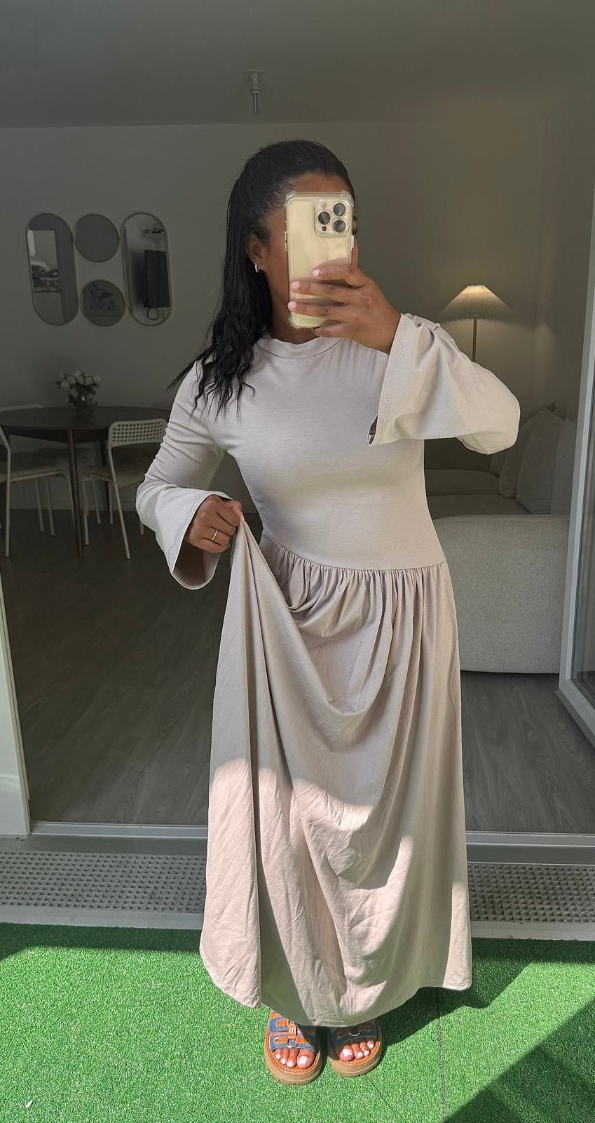 Robe Elyssa taupe