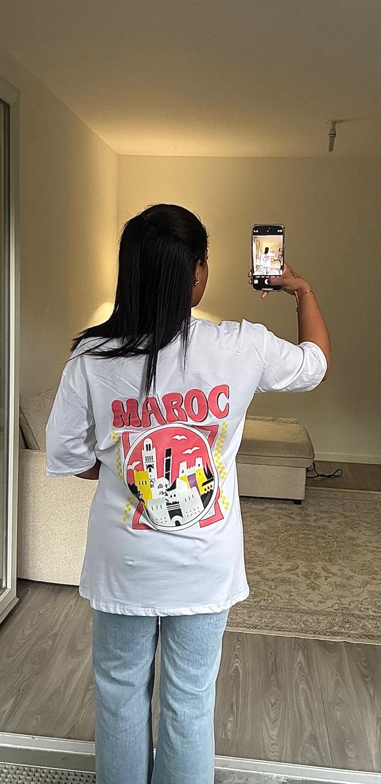 T-shirt maroc blanc