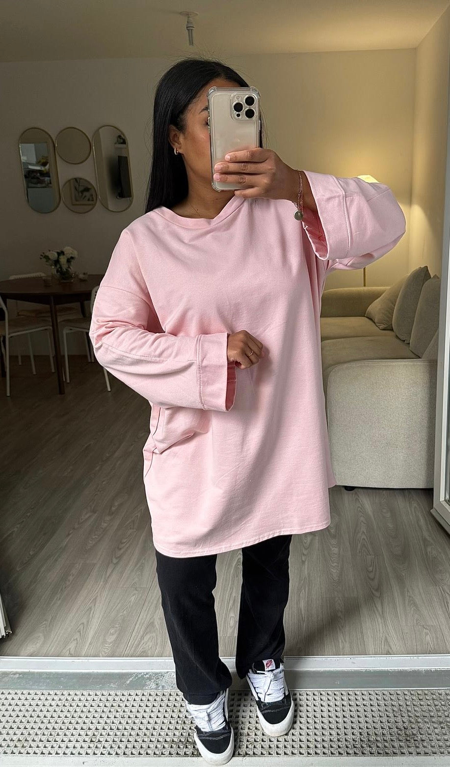 Tee-shirts manche longue rose
